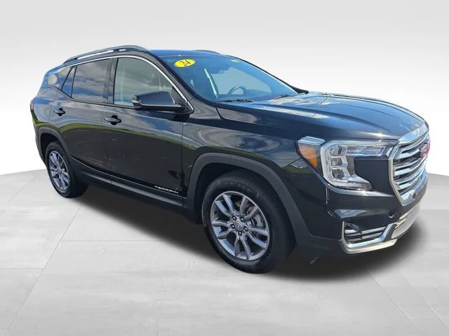 Used 2024 Ebony Twilight Metallic GMC SLT image 8