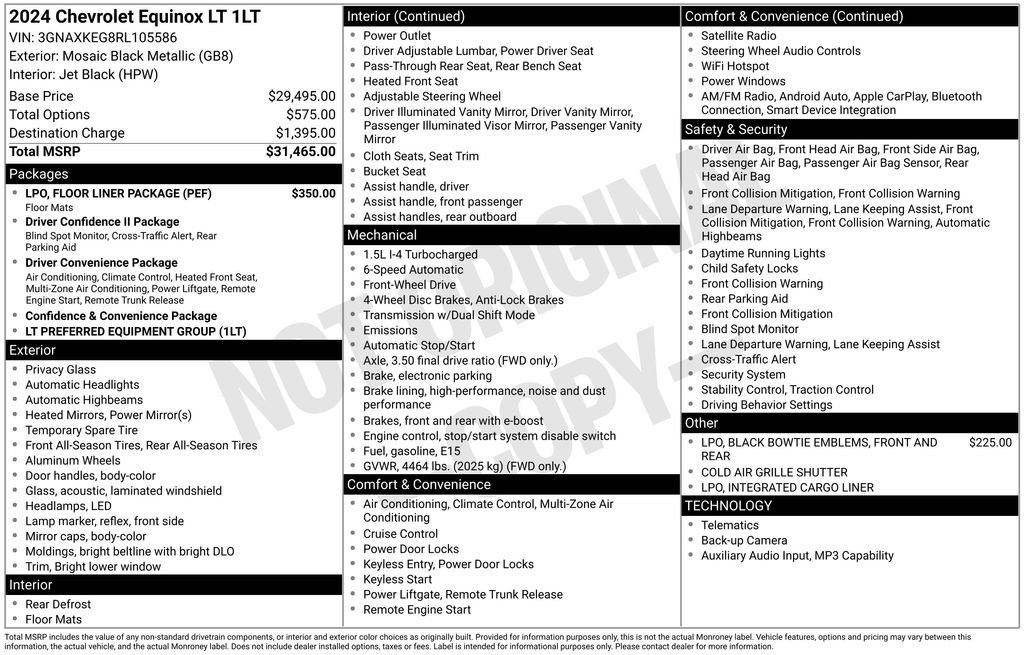 Used 2024 Mosaic Black Metallic Chevrolet LT image 40