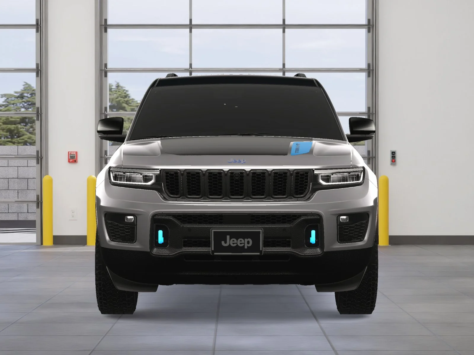 New 2024 Baltic Gray Metallic Clear-Coat Exterior Paint Jeep Trailhawk 4xe image 39