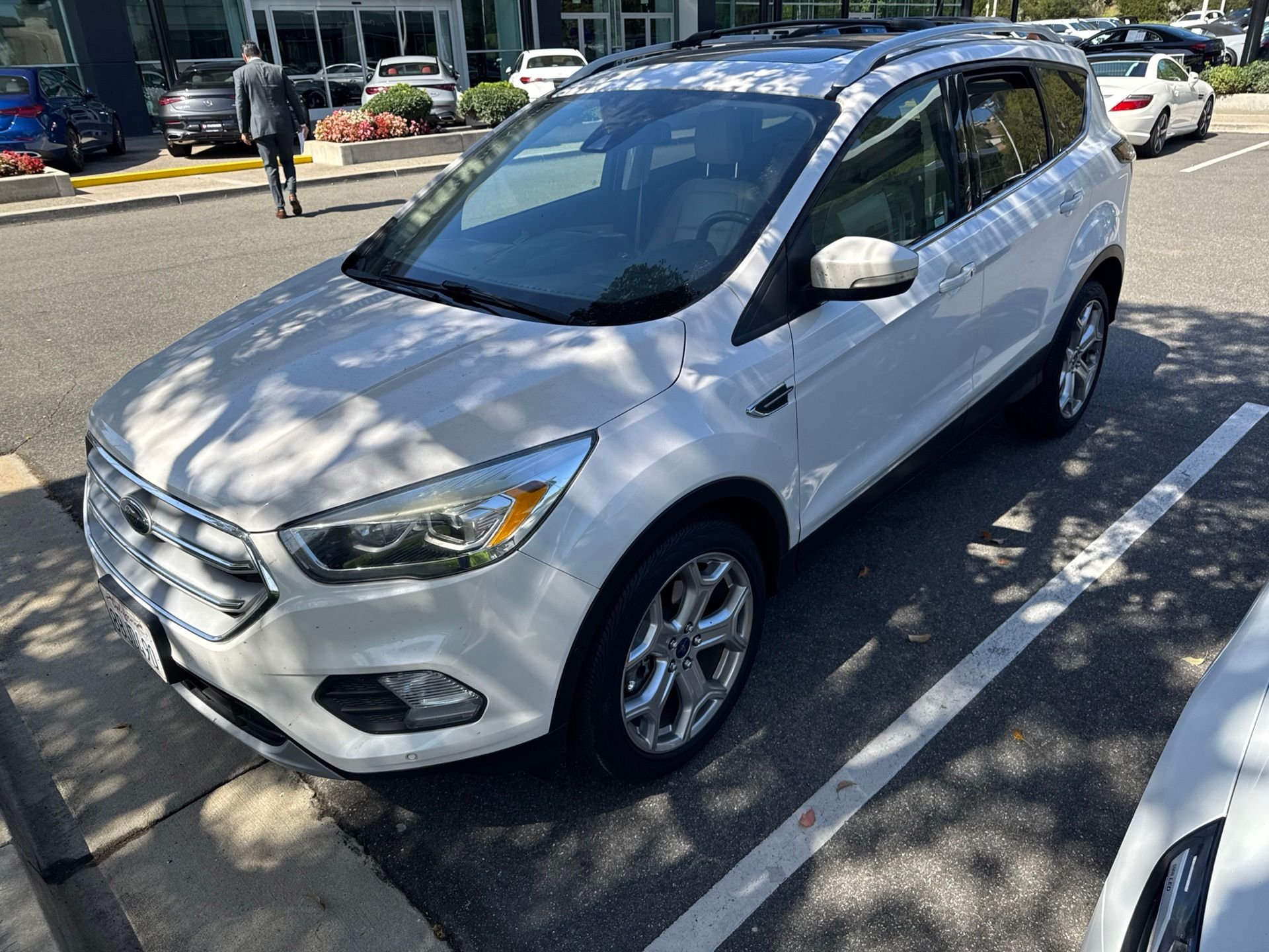 Used 2018 White Ford Titanium image 1