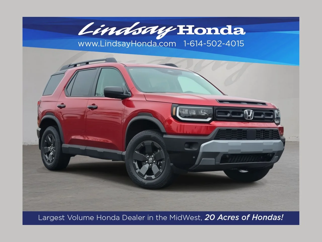 New 2026 Radiant Red Metallic II Honda RTL image 1