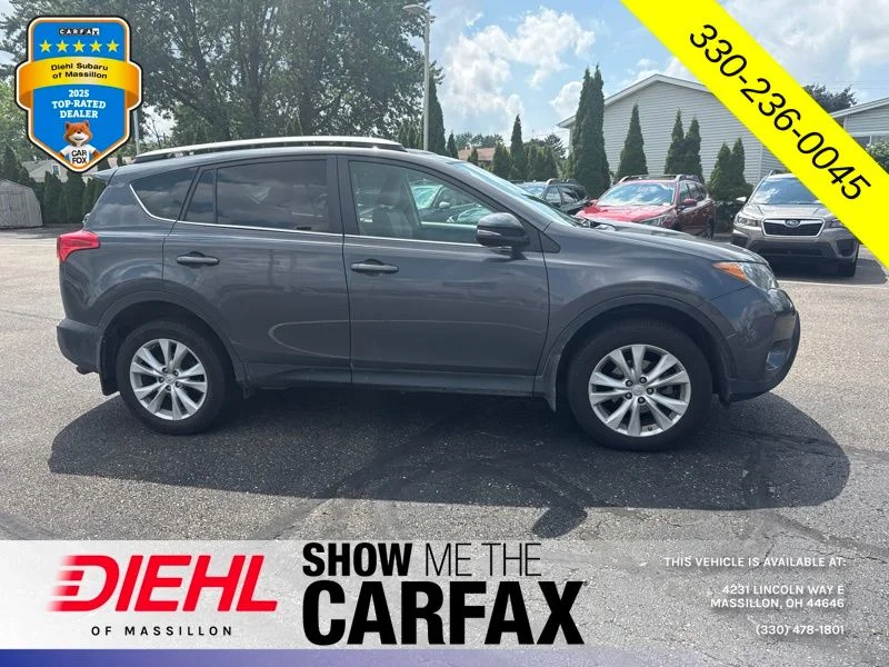 Used 2013 Toyota RAV4 Limited with VIN 2T3DFREV3DW035612 for sale in Massillon, OH