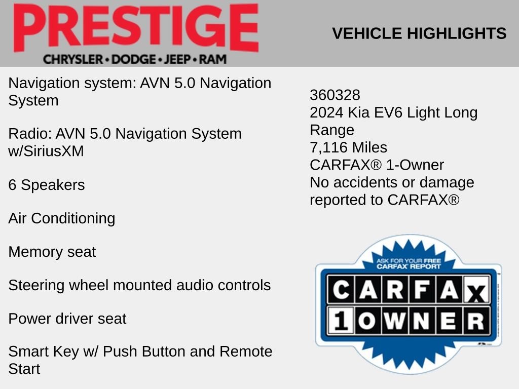 Used 2024 Kia EV6 Light L/R with VIN KNDC34LA6R5617256 for sale in Las Vegas, NV