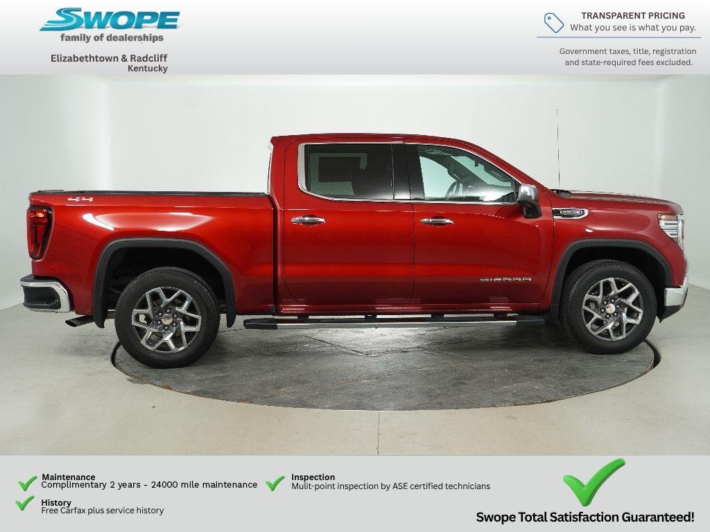 Used 2024 Volcanic Red Tintcoat GMC SLT image 2