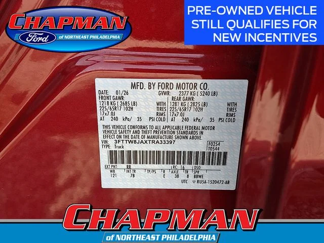 New 2026 Ruby Red Metallic Tinted Clearcoat Ford XLT image 26