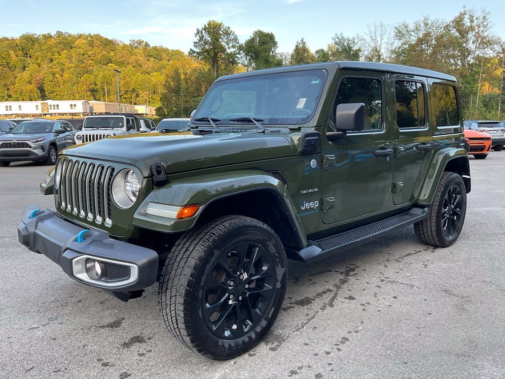 Used 2023 Green Jeep Sahara 4xe image 3