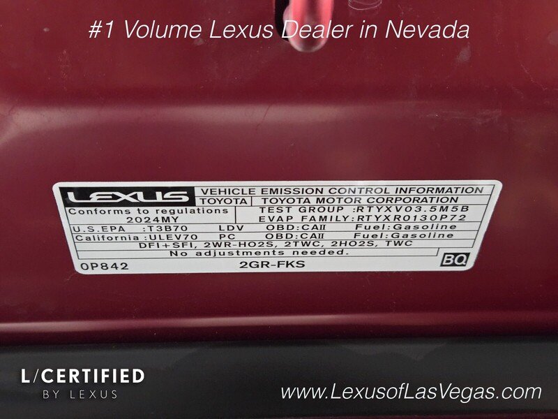 Certified Used 2024 Matador Red Mica Lexus 350 image 29