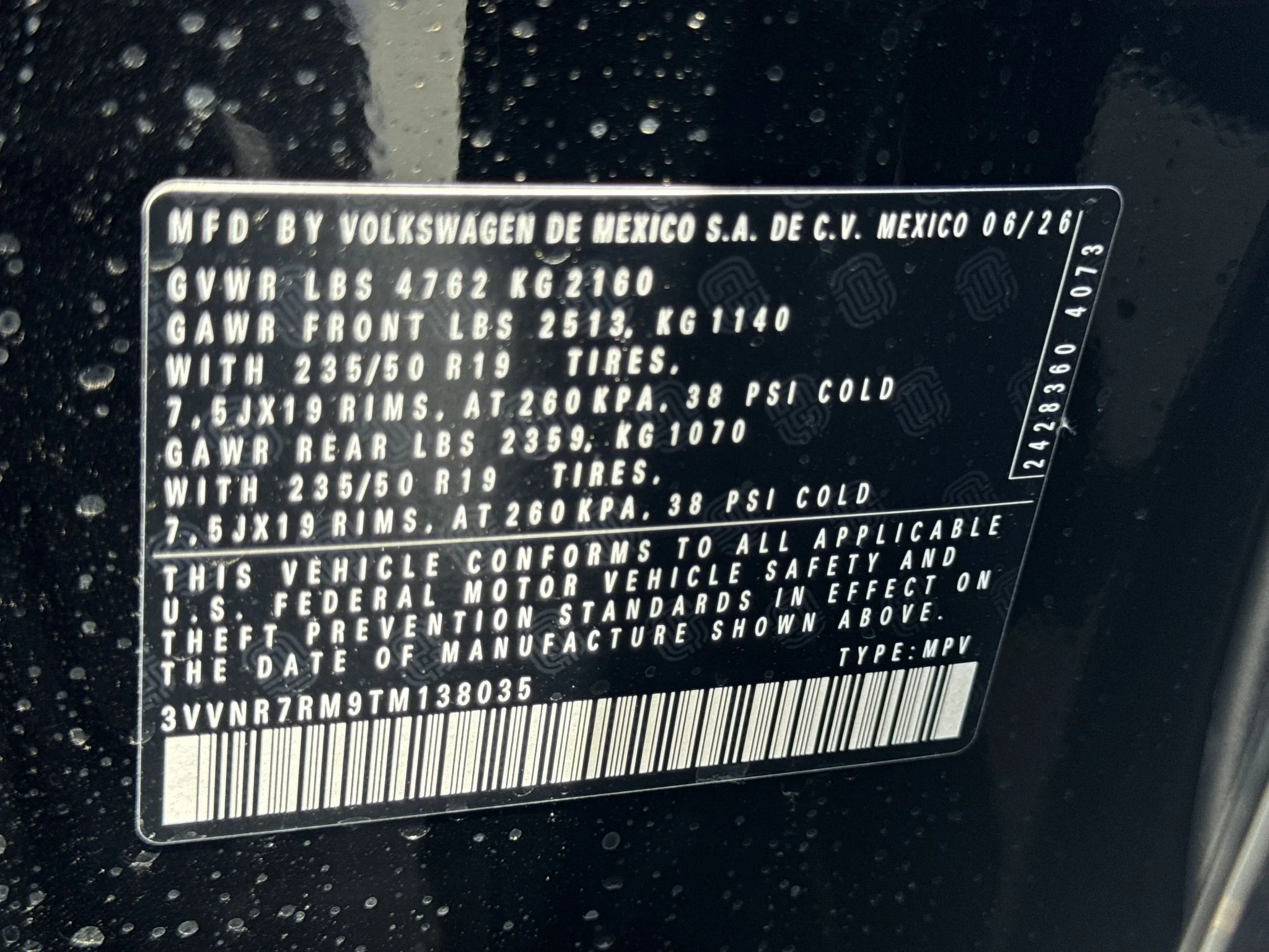 New 2026 Deep Black Pearl Volkswagen SE image 34