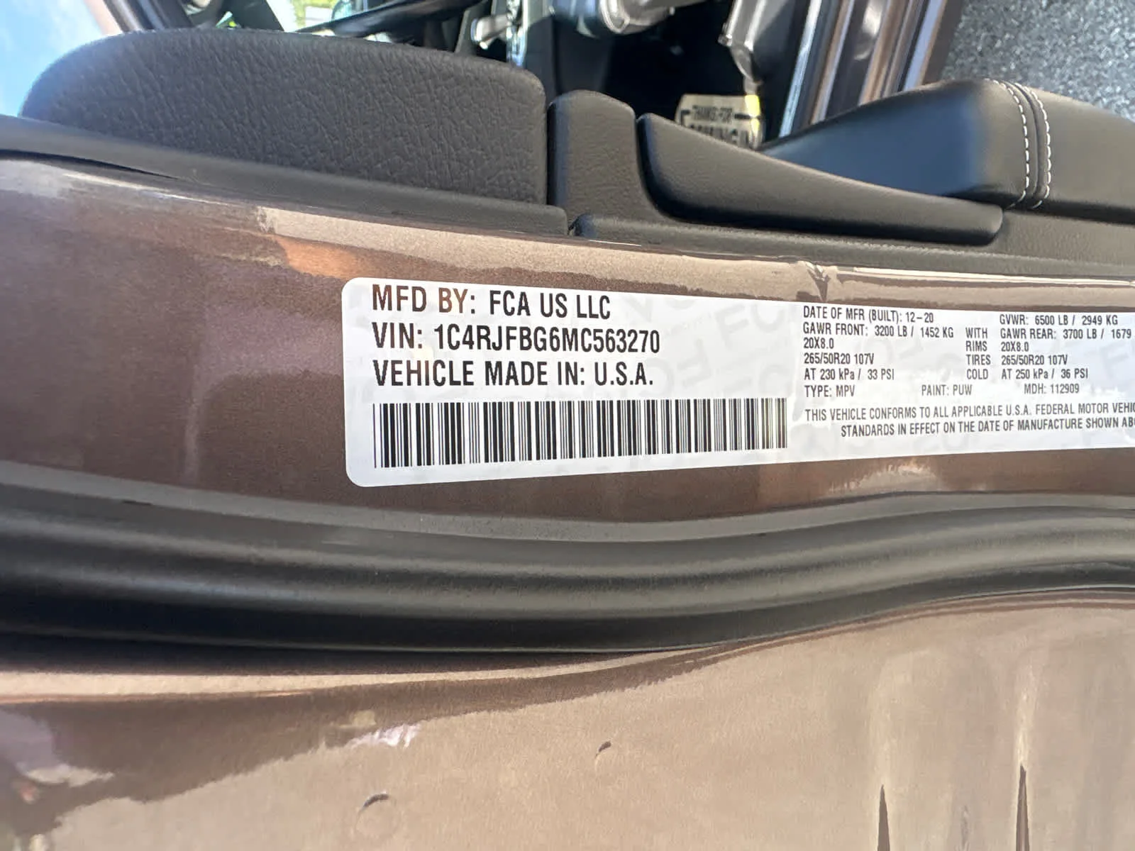 Used 2021 Walnut Brown Metallic Clearcoat Jeep 80th Anniversary image 32