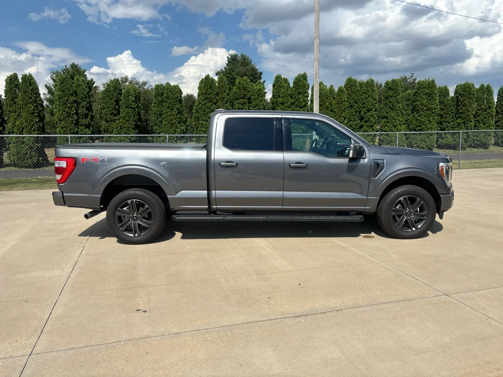 Used 2022 Carbonized Gray Metallic Ford LARIAT image 3