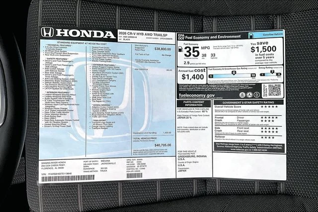 New 2026 Honda CR-V Hybrid TrailSport 4D Sport Utility