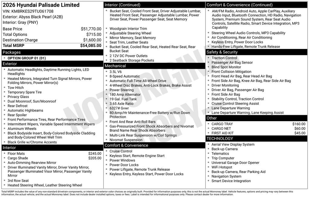 Certified Used 2026 Black Hyundai Limited image 6