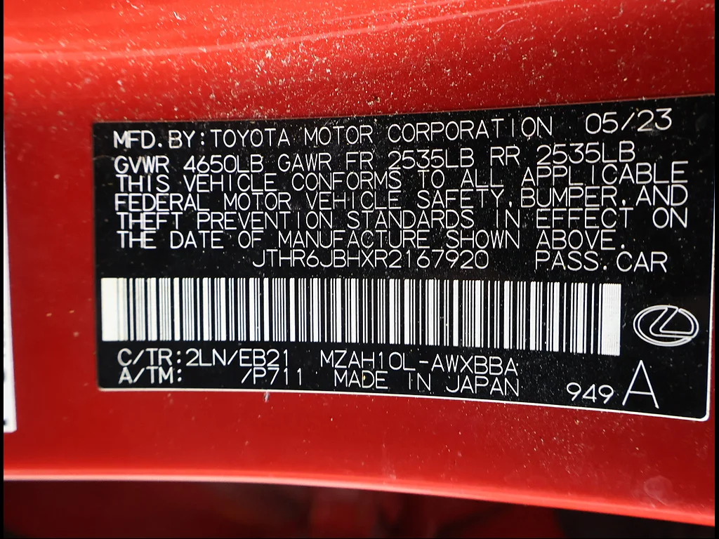 Certified Used 2024 REDLINE Lexus F SPORT Handling image 12