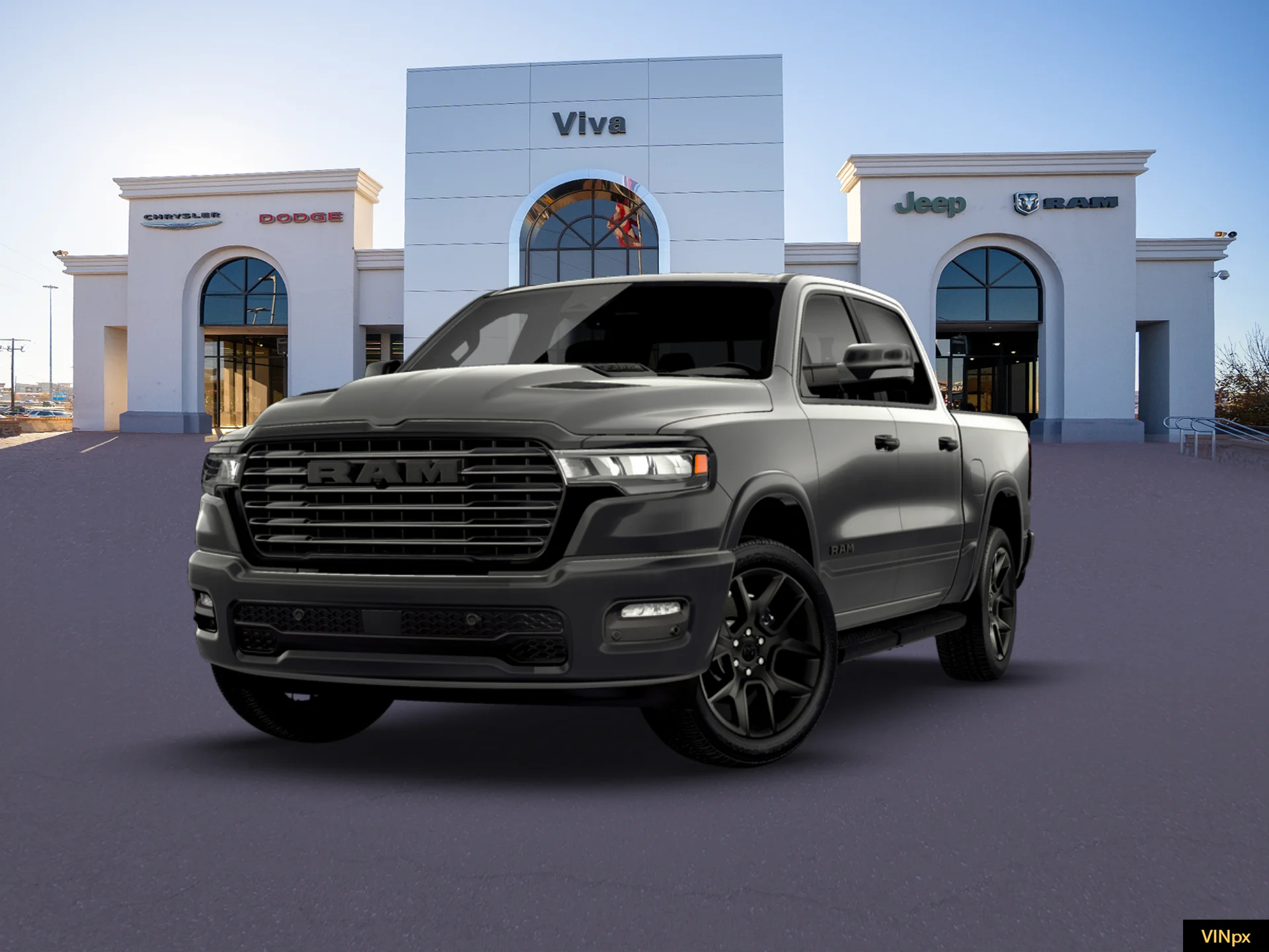 New 2026 Granite Crystal Metallic Clear-Coat Exterior Paint RAM Laramie image 13