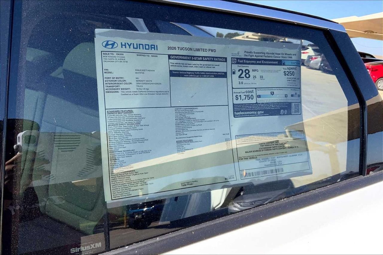 New 2026 Serenity White Pearl Hyundai Limited FWD image 18