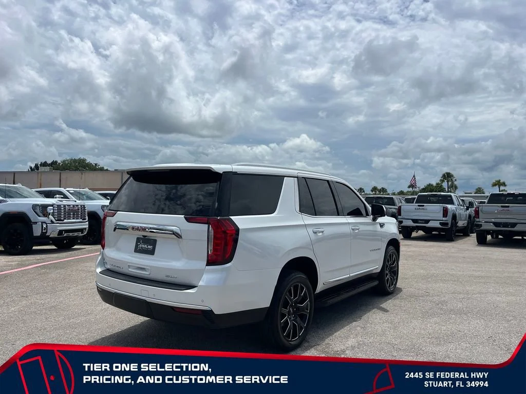 Used 2024 White Frost Tricoat GMC SLT image 7
