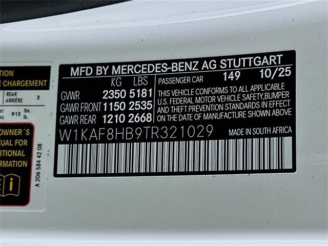 New 2026 Polar White Mercedes-Benz C 43 AMG® image 60