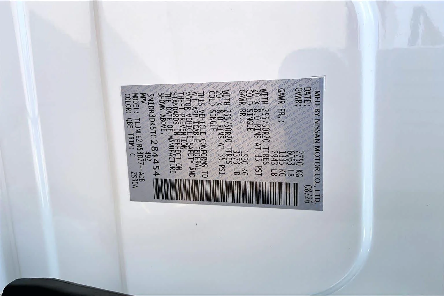 New 2026 Everest White Pearl Tricoat Nissan Platinum image 20