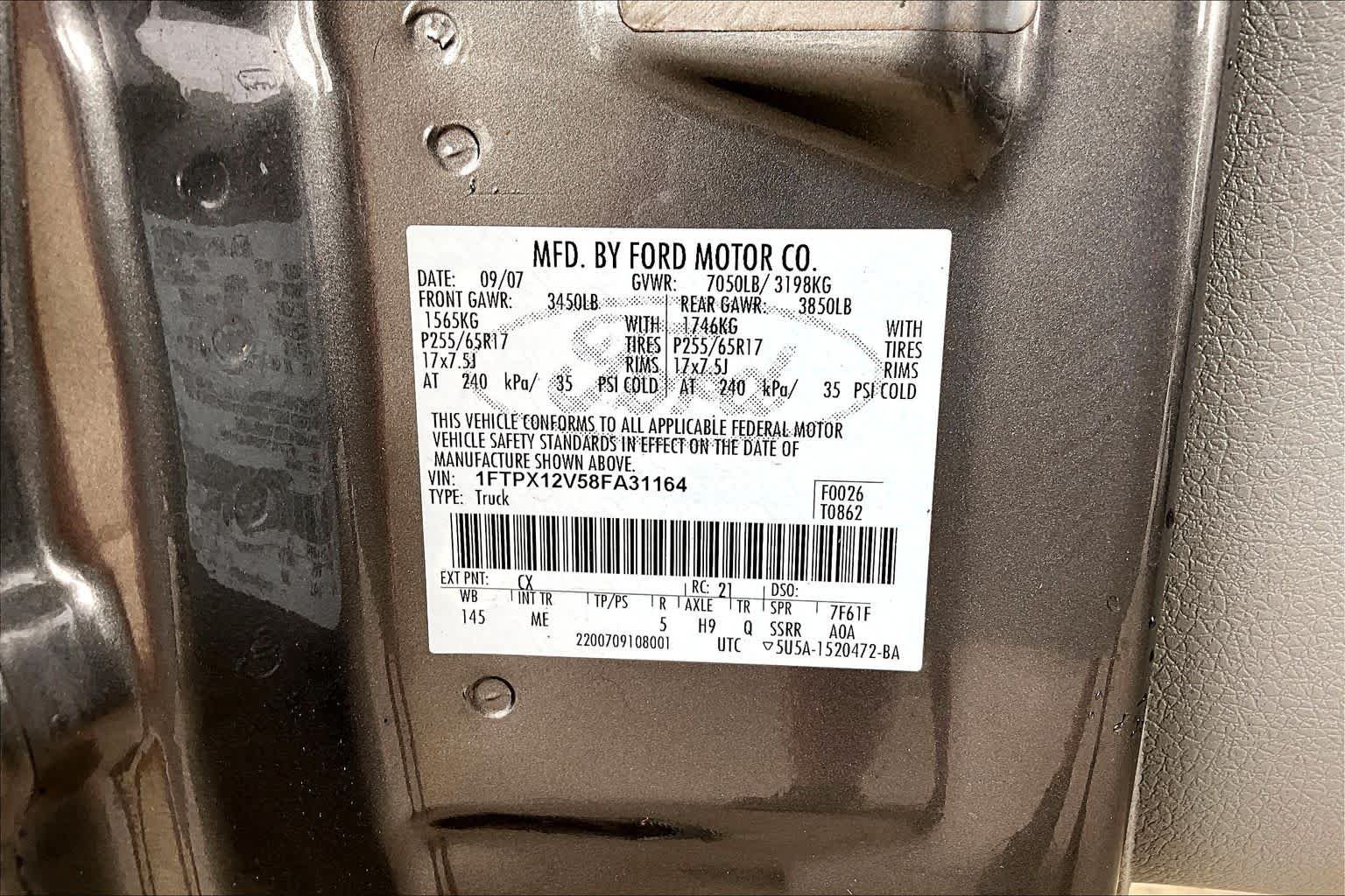 Used 2008 Dark Shadow Gray Clearcoat Metallic Ford XLT image 28