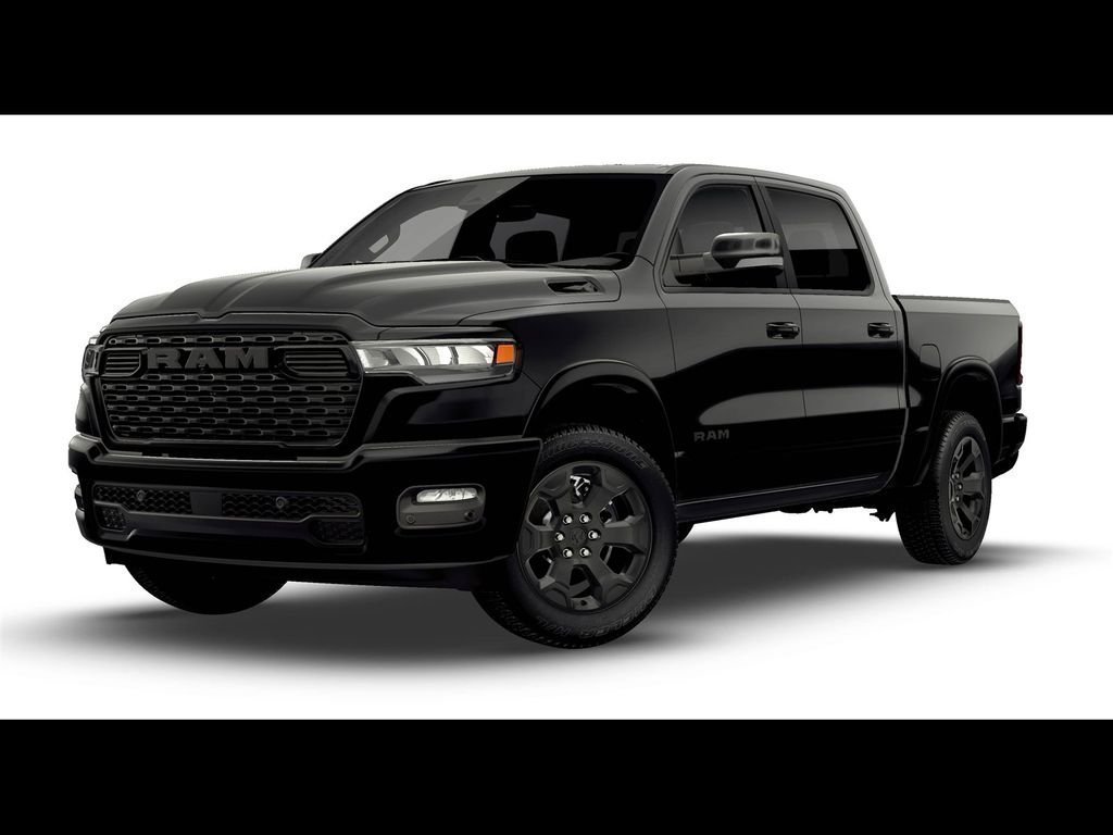 New 2026 Diamond Black Crystal Pearl-Coat Exterior Paint RAM Big Horn/Lone Star image 1