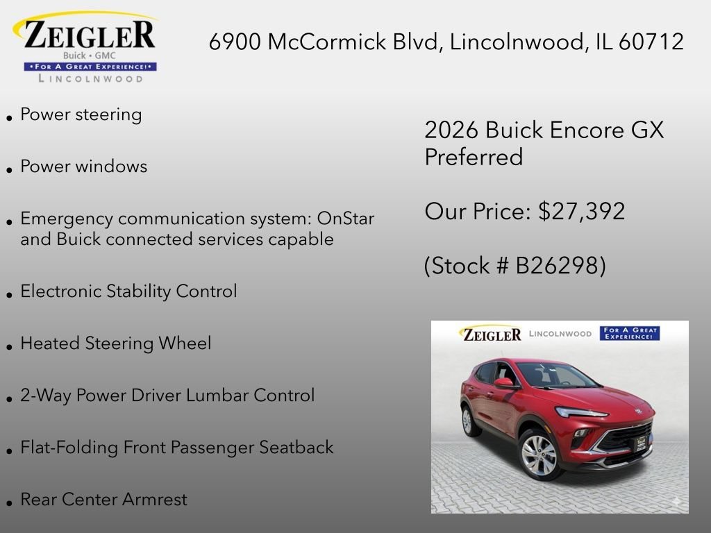 New 2026 Brilliant Red Buick Preferred image 18