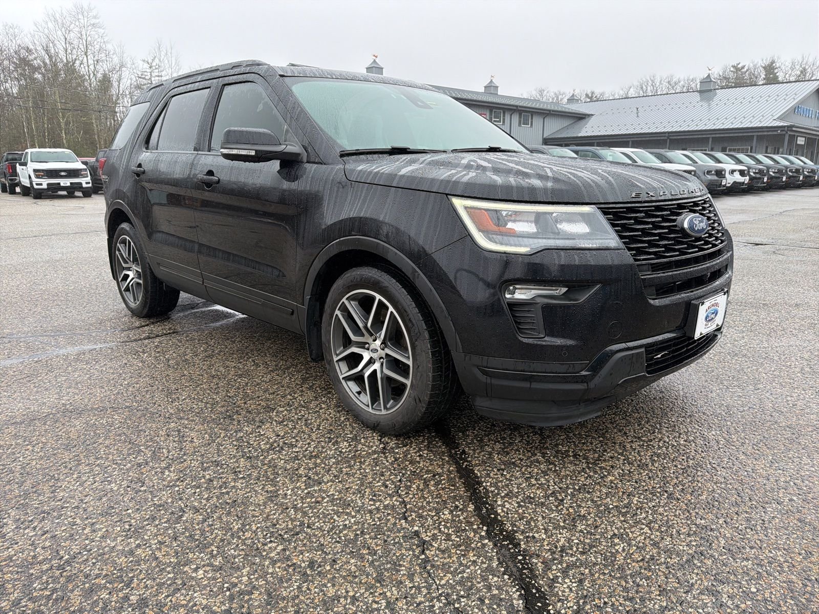 Black 2018 Ford Explorer Sport AWD SUV / Crossover All-Wheel Drive