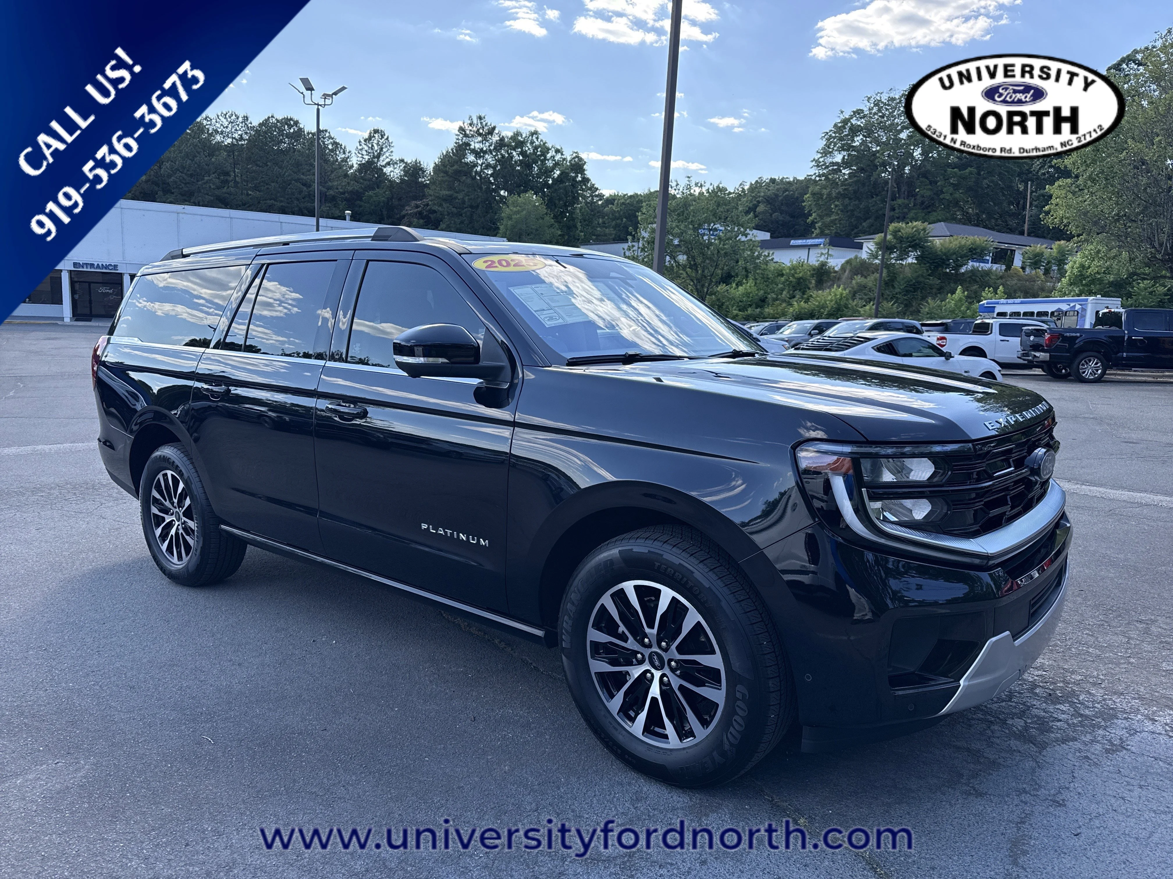 Used 2025 Agate Black Metallic Ford Platinum image 1