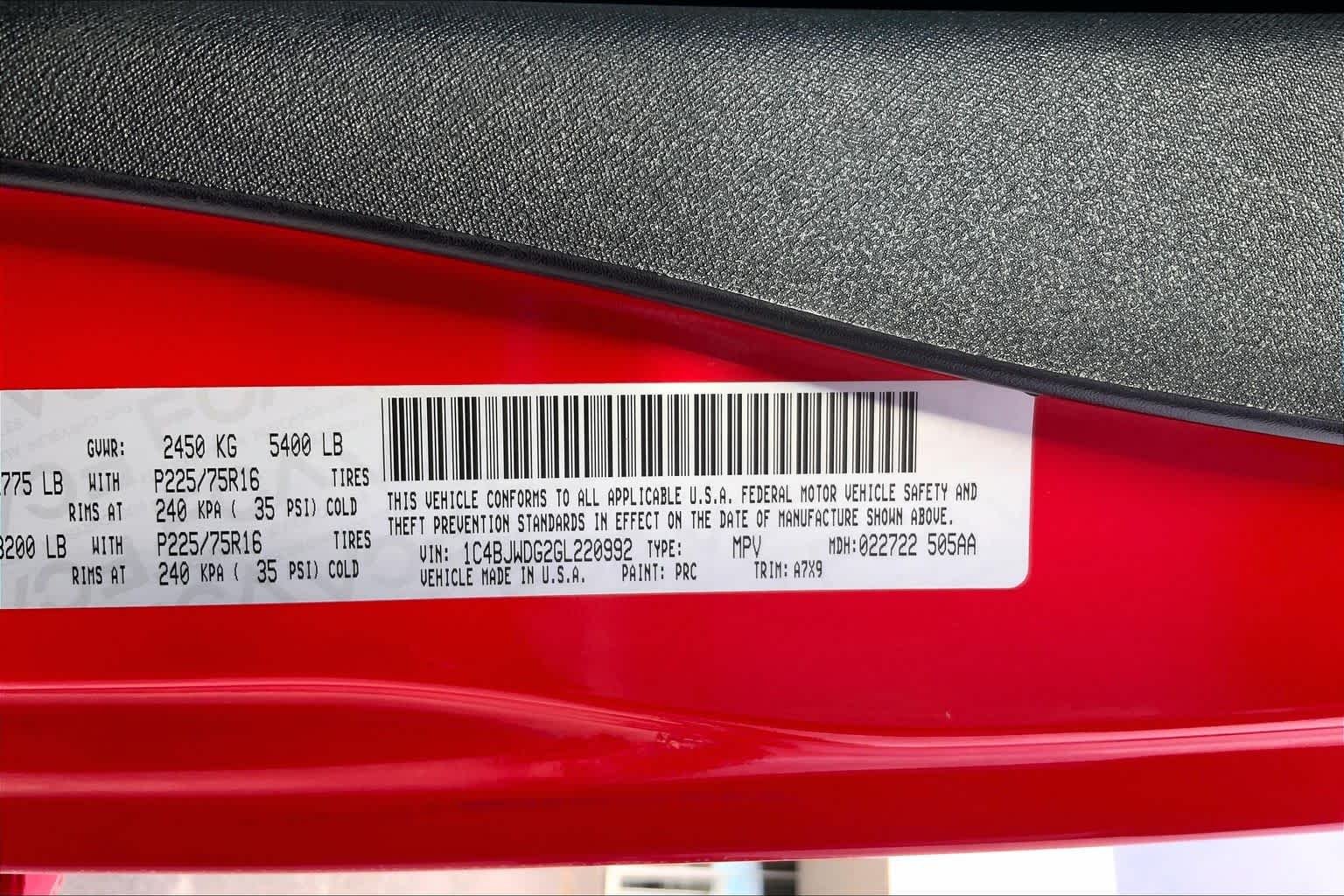 Used 2016 Firecracker Red Clearcoat Jeep Sport image 27