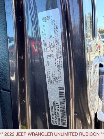 Used 2022 Gray Jeep Unlimited Rubicon image 19