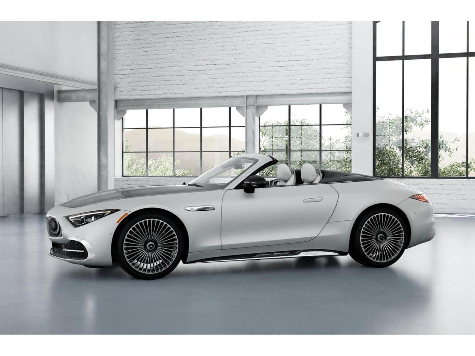 New 2026 MANUFAKTUR moonlight white magno (White Ambiance) Mercedes-Benz Maybach SL 680 Monogram Series image 35