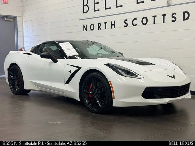 Used 2017 White Chevrolet Stingray Z51 image 2