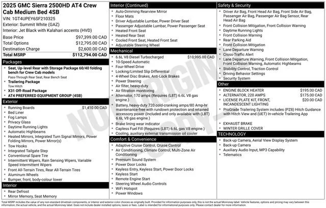 Certified Used 2025 Summit White GMC AT4 image 39