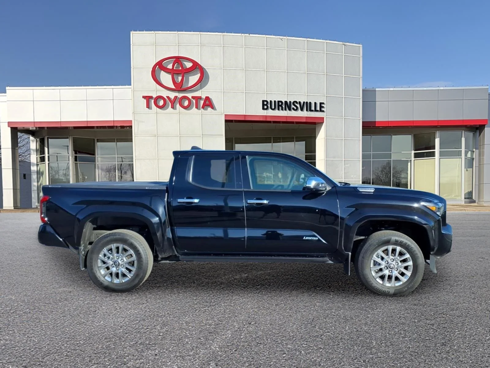 Certified 2025 Toyota Tacoma Limited with VIN 3TYLC5LN7ST033977 for sale in Burnsville, Minnesota