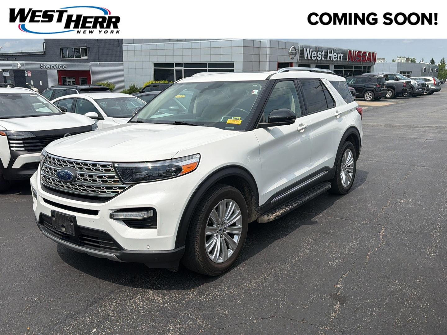 Used 2020 Star White Metallic Tri-Coat Ford Limited image 1