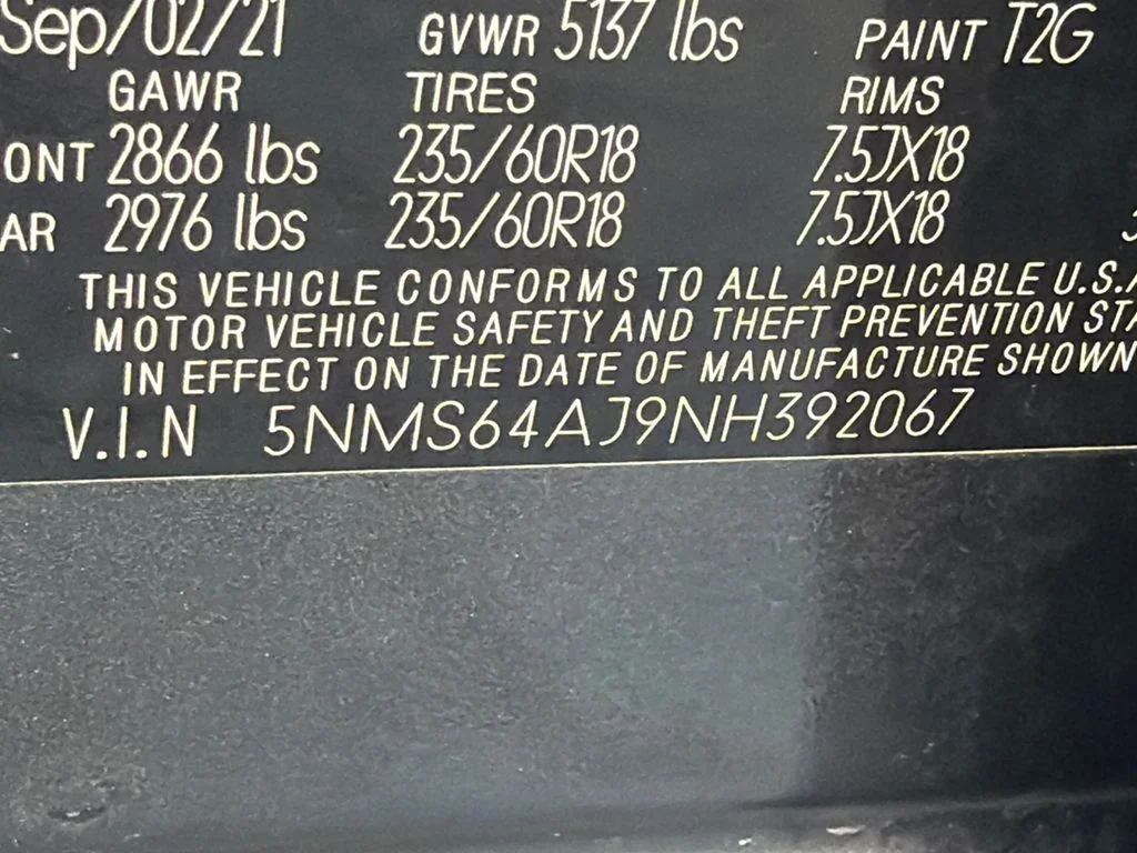 Used 2022 Gray Hyundai SEL image 33