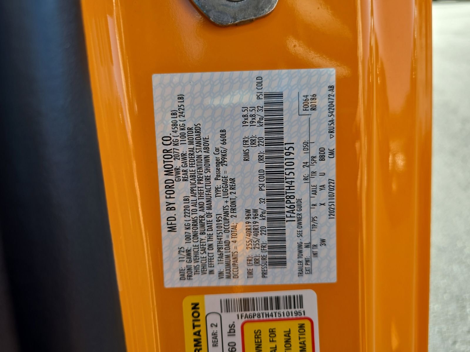 New 2026 Orange Fury Metallic Tri-coat Ford EcoBoost Premium image 25