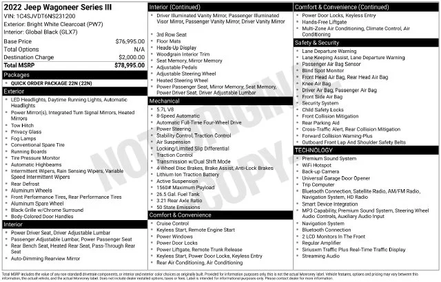 Used 2022 White Jeep Series III image 17
