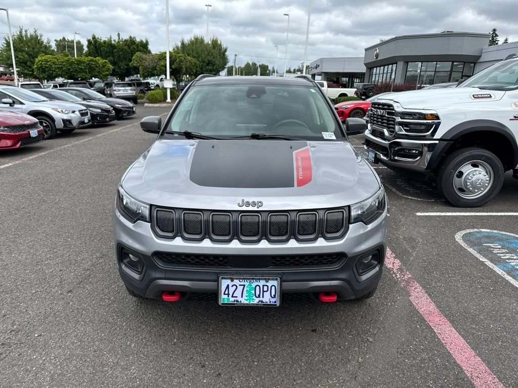 Used 2022 Silver Jeep Trailhawk image 2