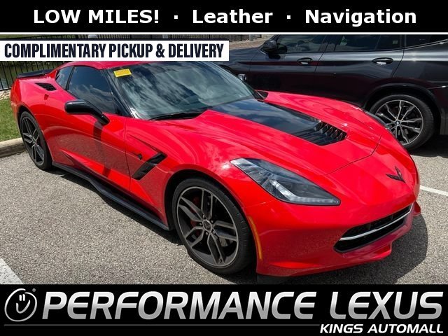 Used 2015 Torch Red Chevrolet Stingray Z51 image 1