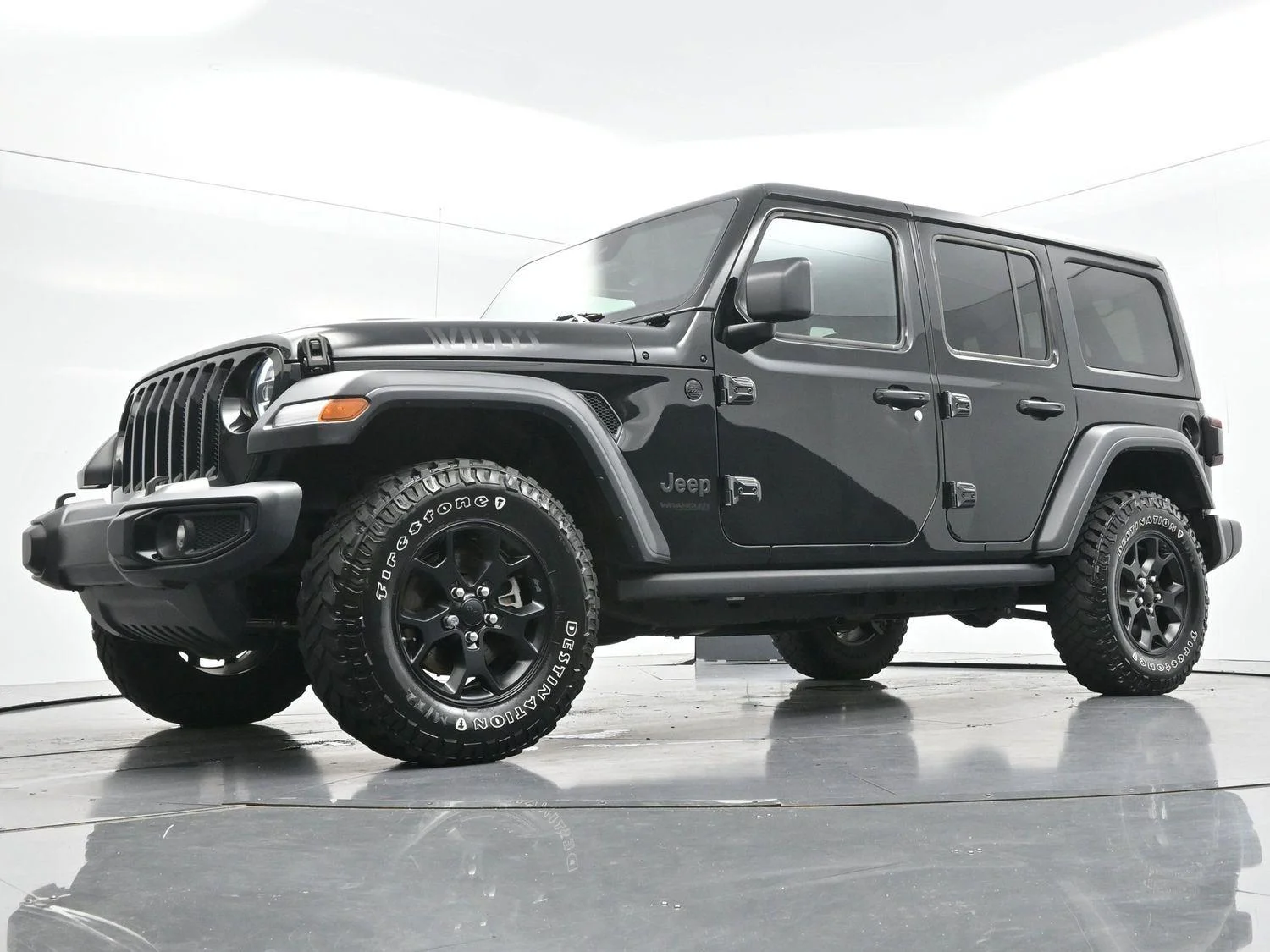 Used 2022 Black Clearcoat Jeep Unlimited Willys image 47