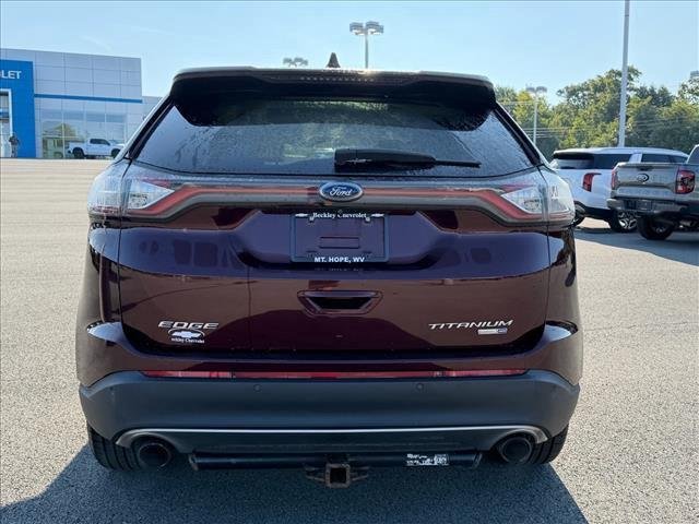 Used 2018 Burgundy Velvet Metallic Tinted Clearcoat Ford Titanium image 4