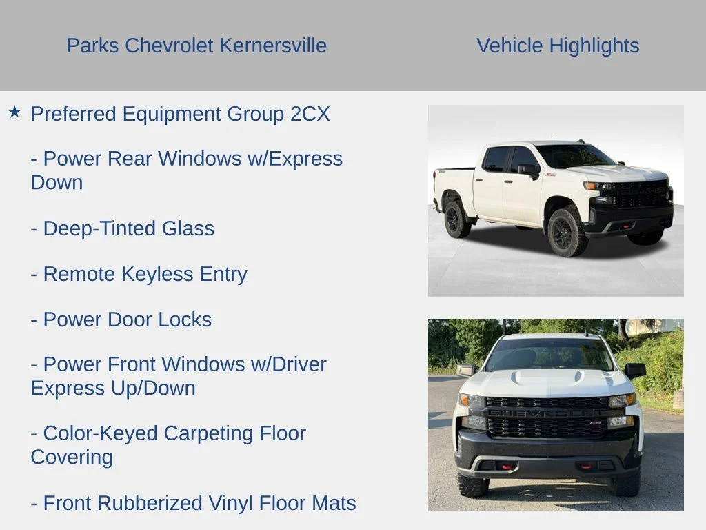 Used 2021 White Chevrolet Custom Trail Boss image 11