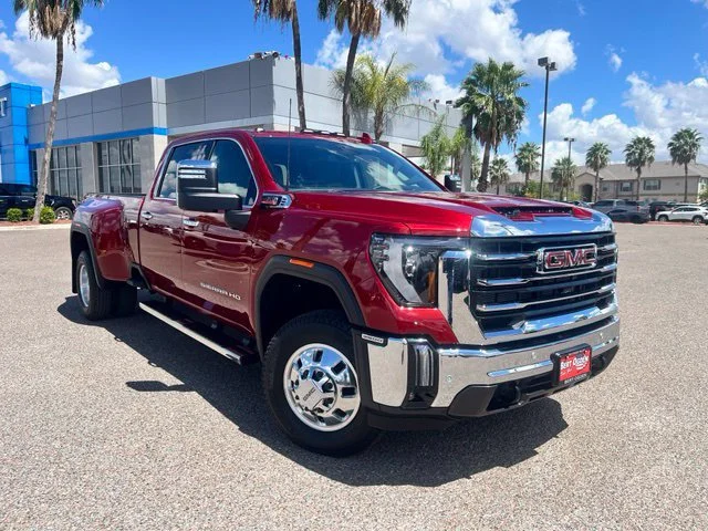 Used 2026 Volcanic Red Tintcoat GMC SLT DRW image 1