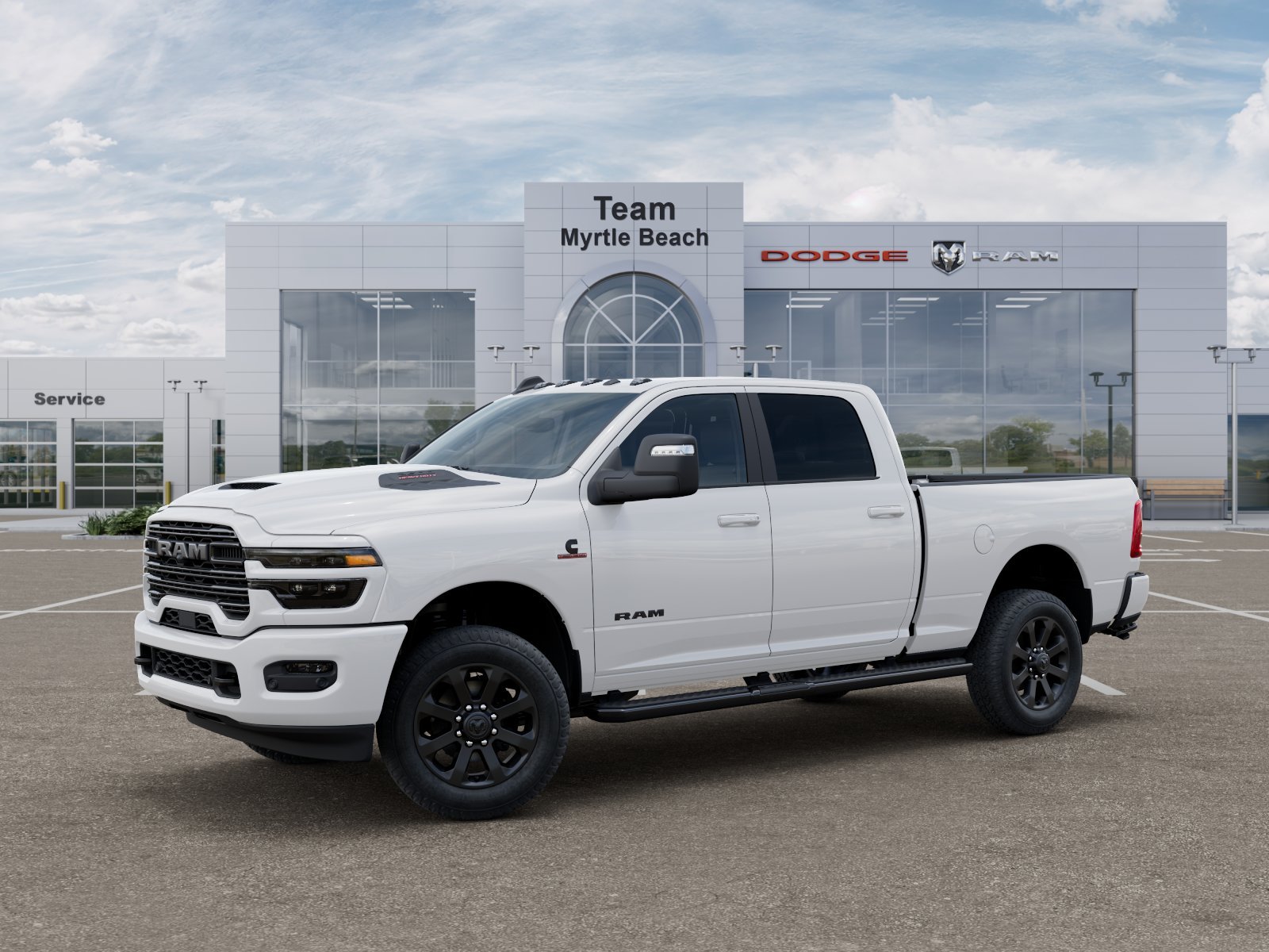 New 2026 Bright White Clear-Coat Exterior Paint RAM Laramie image 29