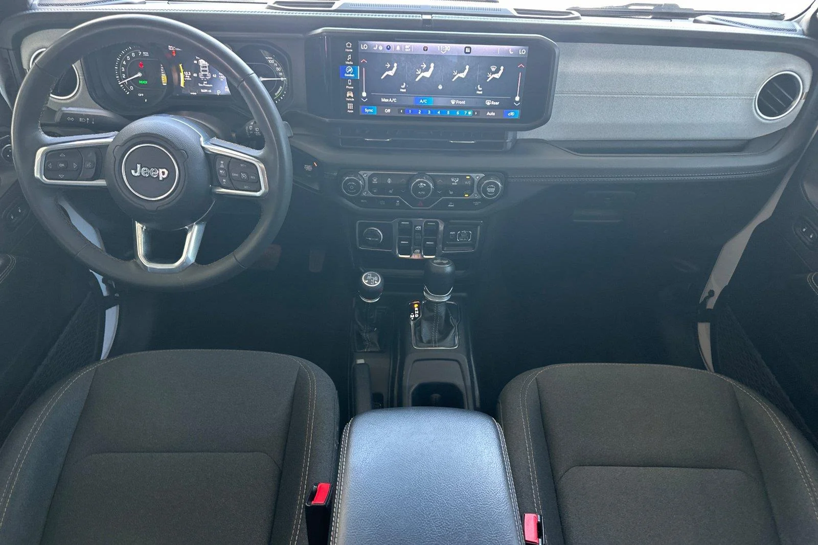 Used 2024 Bright White Clearcoat Jeep Sahara image 13