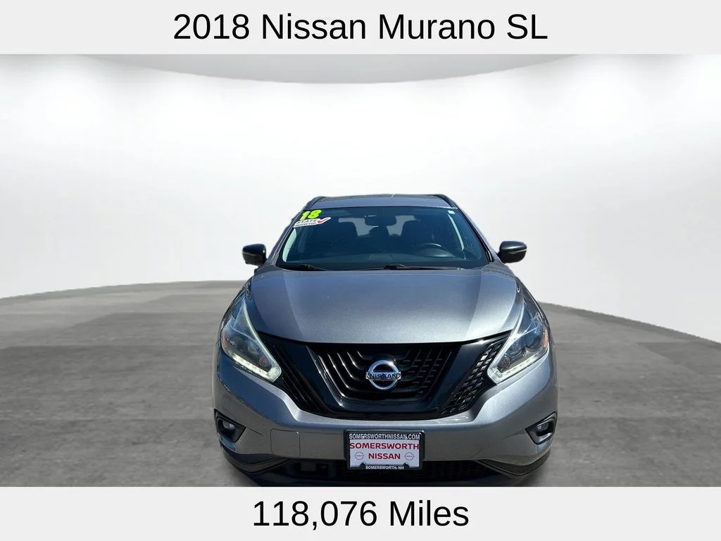 Used 2018 Nissan Murano SL with VIN 5N1AZ2MH1JN133002 for sale in Somersworth, NH