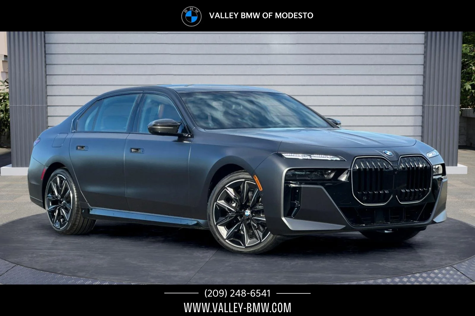 New 2026 Frozen Deep Grey Metallic BMW 740i image 1