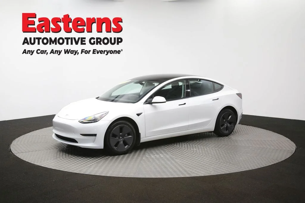 Used 2021 White Tesla Standard Range Plus image 51
