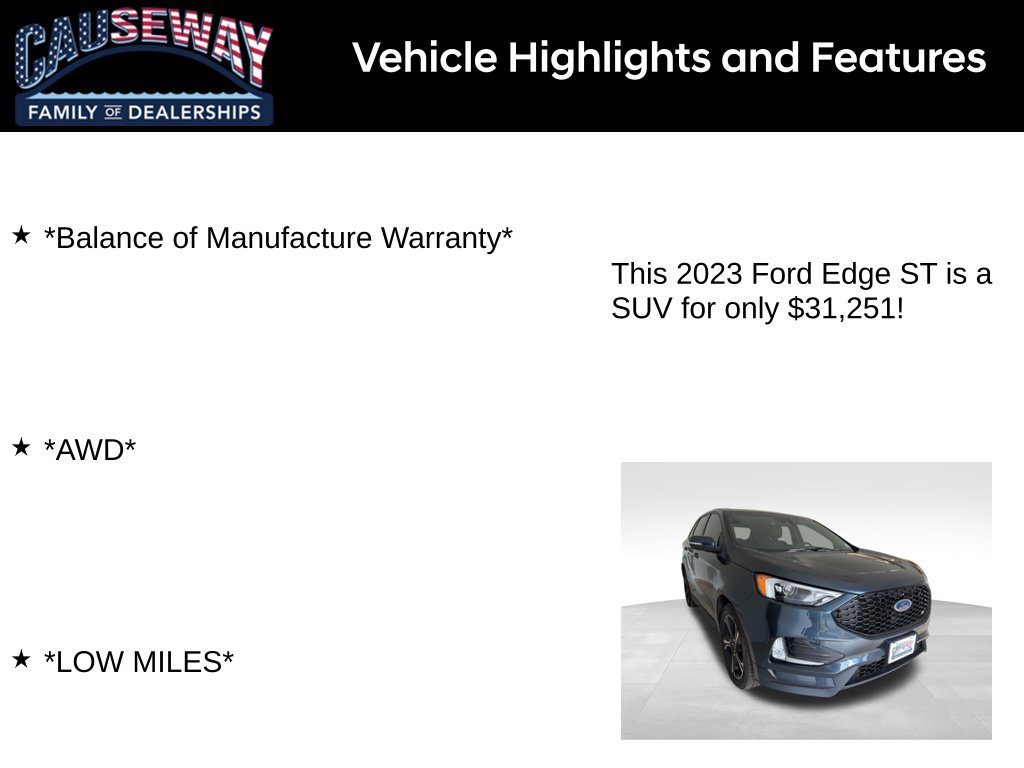 Used 2023 Blue Metallic Ford ST image 2