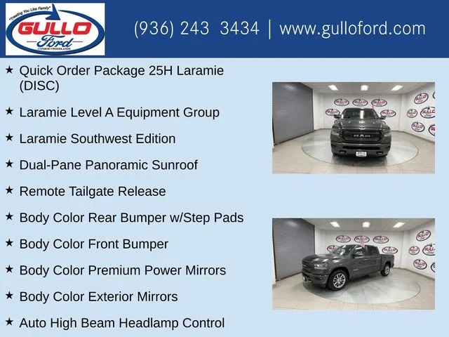 Certified Used 2021 Granite Crystal Clearcoat Metallic Ram Laramie image 11